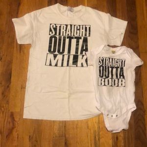Mother/child matching shirts